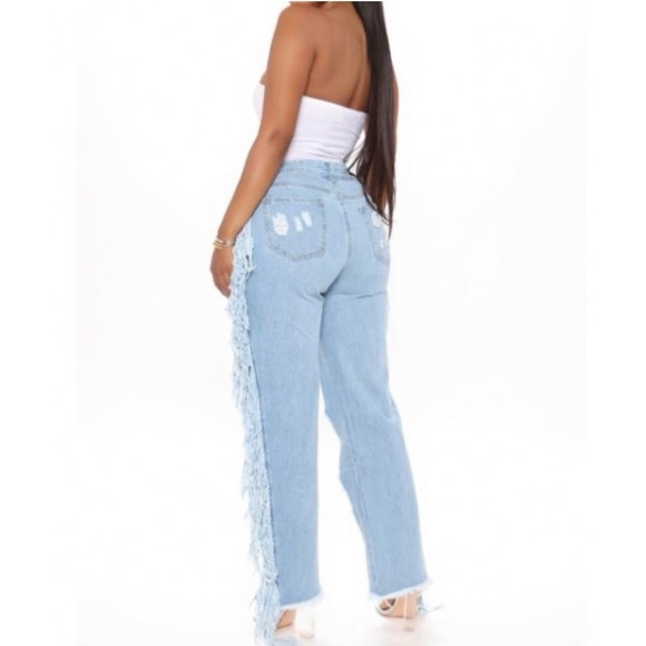 High Waist Ripped Boyfriend Jeans NWOT - Picture 2 of 7